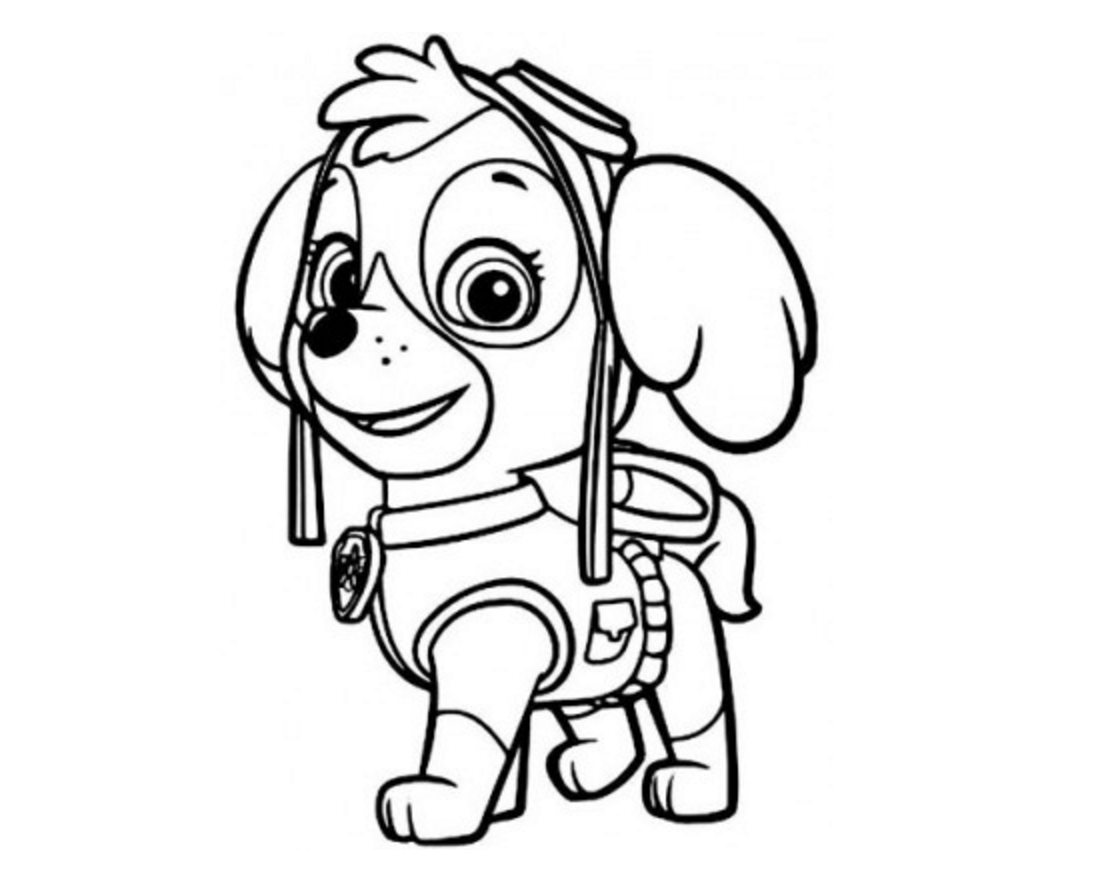 Plansa de colorat cu Paw Patrol 60 57